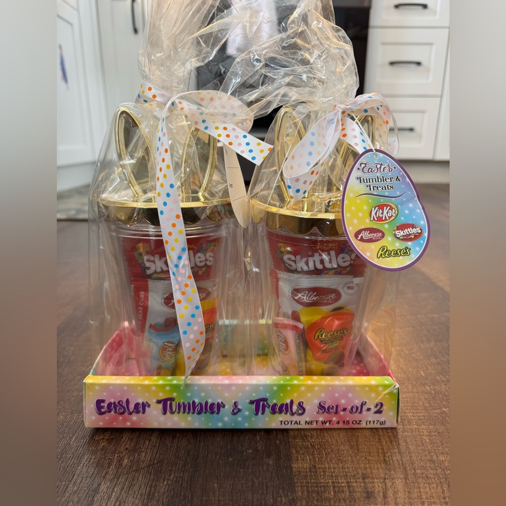 Festive Easter Treats & Tumbler Duo - Gold and Multicolor